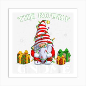 Rowdy Gnome Funny Matching Family Christmas Party Pajama Art Print