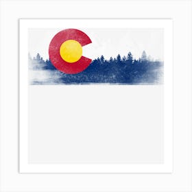 Mountain Co State Flag Art Print