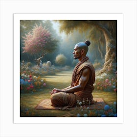 Buddha In Meditation 4 Art Print