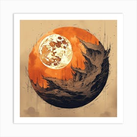 Moon In The Sky Art Print