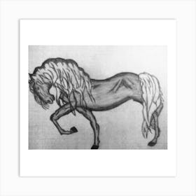 Horse Drawing 1 Art Print