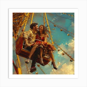 Ride On The Ferris Wheel Art Print