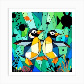 Penguins Art Print