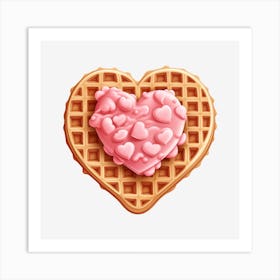 Heart Waffle 5 Art Print