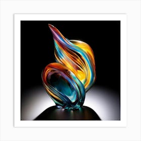 Abstract Glass Sculpture Art Print