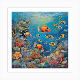 Clown Fishes Art Print