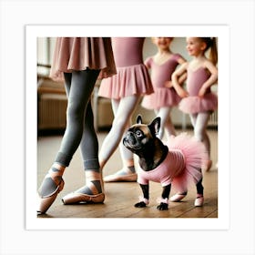 Frenchie Ballet Art Print