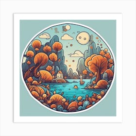 Autumn Forest 13 Art Print