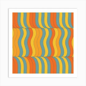 Abstract Wavy Pattern Art Print