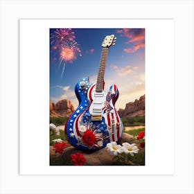 Red, White, and Blues 13 Art Print