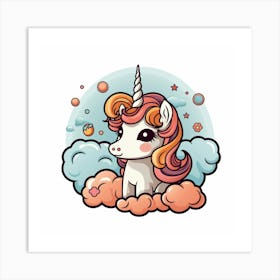 Cute Unicorn 479 Art Print