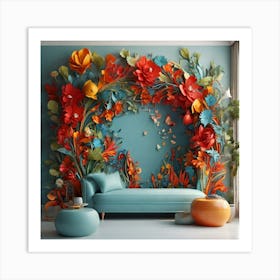 Floral Wall Art Art Print