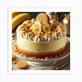 Banana Cookie Cake Art Print