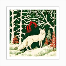 Fox In Winter Art Print