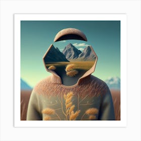 Scenic Face 13 Art Print