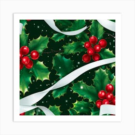 Holly Berries 1 Art Print