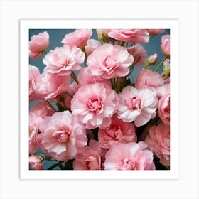 Pink Carnations Art Print