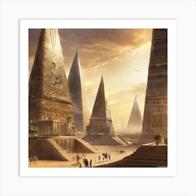 Egyptian Pyramids 1 Art Print