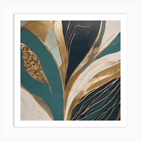 Gold Leaf 2 Art Print