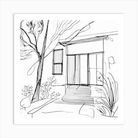 Sketch Of A House 1 Art Print