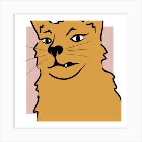 Ginger Cat Art Print