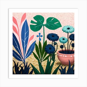 Blue Garden Art Print