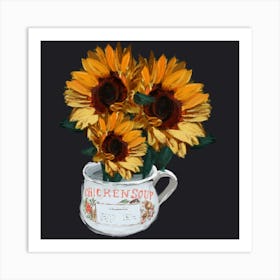 Sunflowers In A Mug Art Print