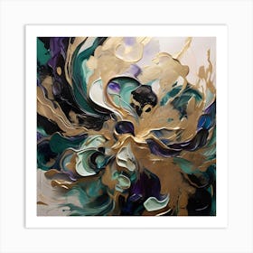 A Dramatic Abstract Painting 1 Art Print