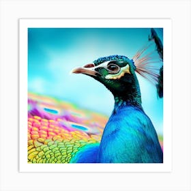 Peacock Art Print