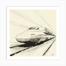 High Speed Train 2 Art Print