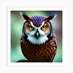 Owl Art Print