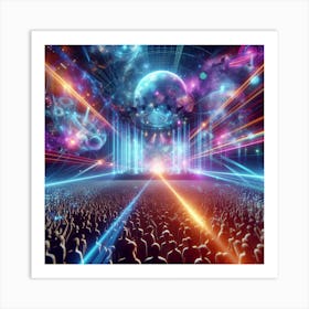 Psychedelic Concert Art Print