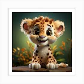 Cheetah Cub 3 Art Print