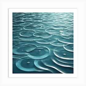 Water Droplets Art Print