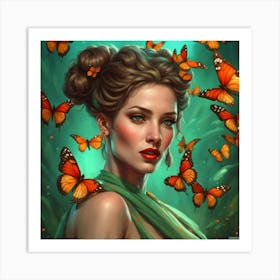 Butterfly Girl Art Print