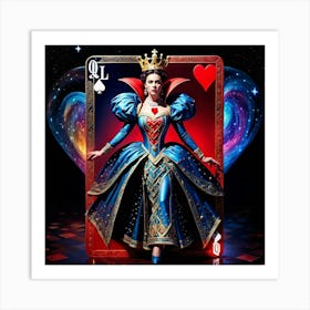 Queen Of Hearts 8 Art Print