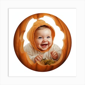 Pumpkin Baby Art Print