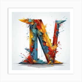 Letter N Art Print