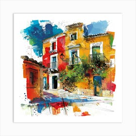 Of A House In Spain Art Print