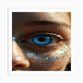 Blue Eyes Art Print