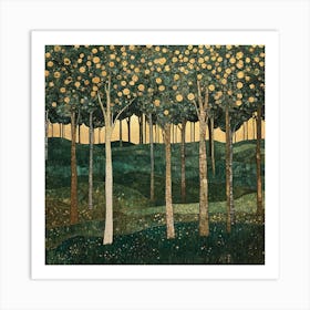 Klimt'S Forest Art Print