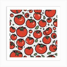 Tomato Pattern 4 Art Print