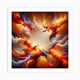 Abstract Fire Art Print