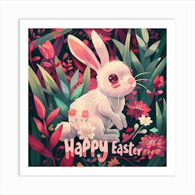 Happy Easter Bunny Art Print