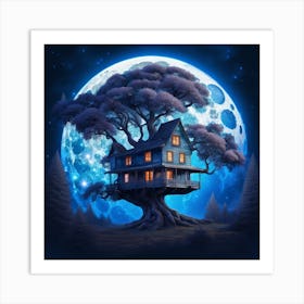 Moon House Art Print