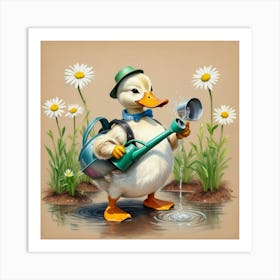 Duck Watering 10 Art Print