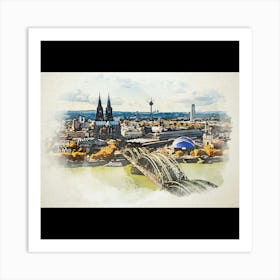 Cologne Cityscape Art Print