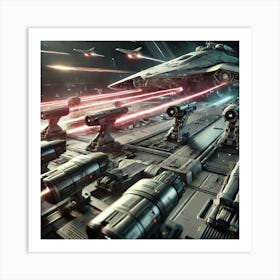 Point Defense Deimos Class Cruiser Art Print