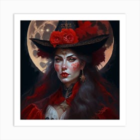 Red Witch Art Print