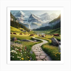 Swiss Alps Art Print